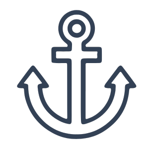 Icon mit einem einem Anker