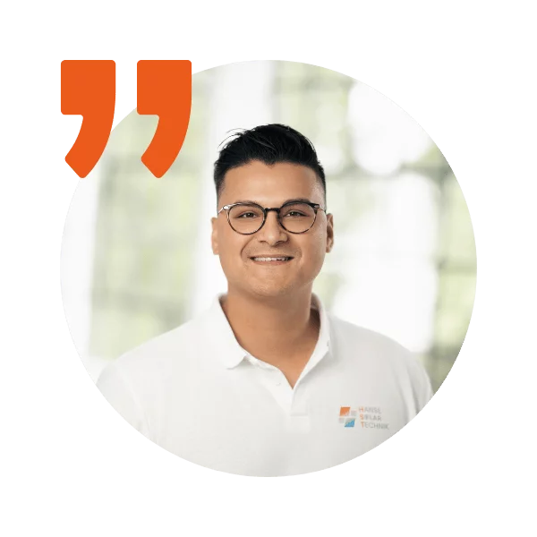 Foto von Brian Böhm, Geschäftsführer der Hanse Solar Technik GmbH. Photovoltaik in Norderstedt.