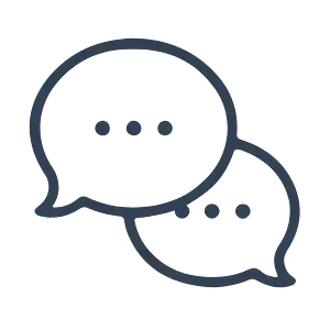 Symbol welches für persönliche Beratung steht