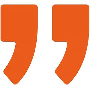 Anführungszeichen für Zitate und Referenzen von Kunden